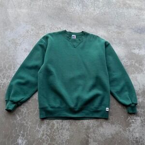 Vintage Russell athletic Forrest green made in USA sweatshirt blank